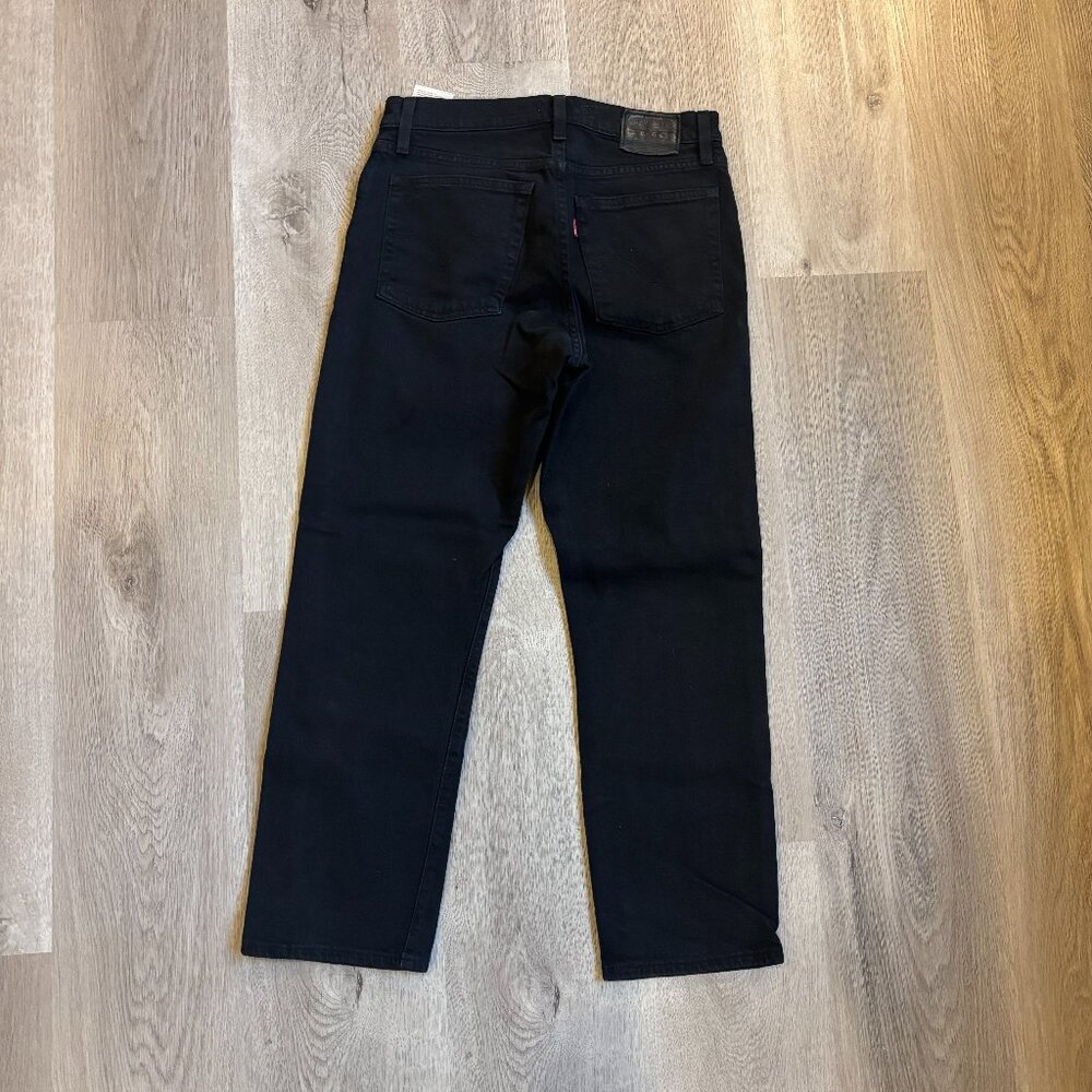 Levi's Women's Wedgie Straight Jeans Dark Black Size 26x26 - Picture 4 of 10